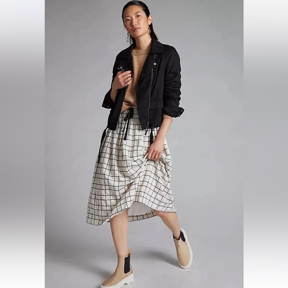 Marrakech Jackets & Blazers - Anthropologie Marrakech Brushed Twill Moto Motorcycle Jacket Coat Black Large